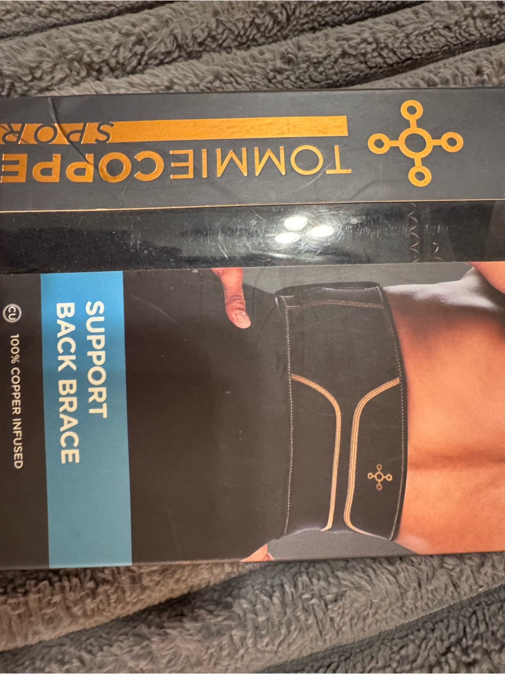 Tommie Copper Men’s Black Support Back Brace — Comfortable Lumbar Compression